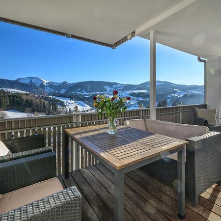 Haus "Bergblick" Ferienwohnung Hochgrat Oberstaufen Mit 2 Schlafzimmer Eksteriør bilde