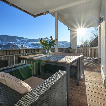 Haus "Bergblick" Ferienwohnung Hochgrat Oberstaufen Mit 2 Schlafzimmer Eksteriør bilde