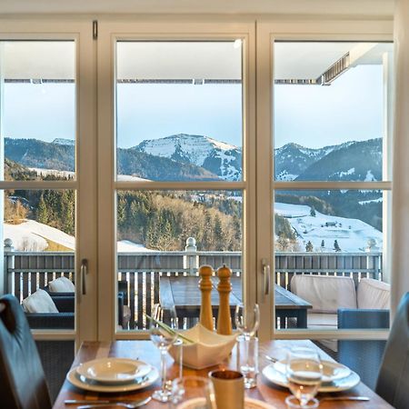 Haus "Bergblick" Ferienwohnung Hochgrat Oberstaufen Mit 2 Schlafzimmer Eksteriør bilde