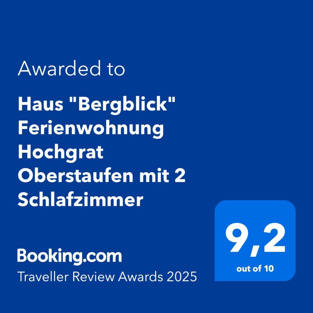Haus "Bergblick" Ferienwohnung Hochgrat Oberstaufen Mit 2 Schlafzimmer Eksteriør bilde